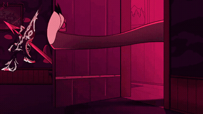 Cartoon Character With Pink Hair And Green Glasses GIF