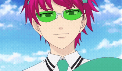 Cartoon Character With Pink Hair And Green Glasses GIF