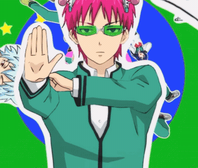 Cartoon Character With Pink Hair And Green Glasses GIF