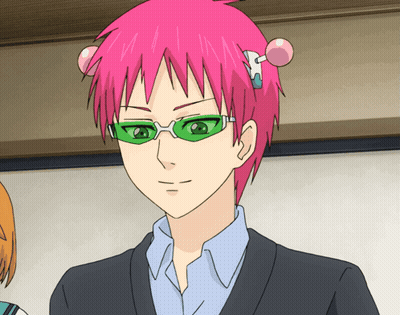Cartoon Character With Pink Hair And Green Sunglasses GIF