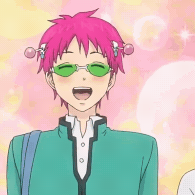 Cartoon Character With Pink Hair And Green Sunglasses GIF