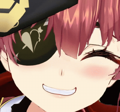 Cartoon Character With Pink Hair Close Up GIF