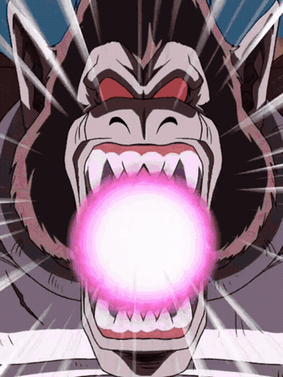 Cartoon Character With Pink Light From Mouth GIF
