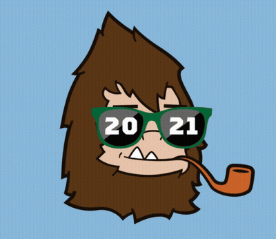 Cartoon Character With Pipe And Sunglasses Saying 2022 GIF