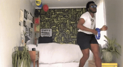 Cartoon Character With Pipe And Sunglasses Saying 2022 GIF
