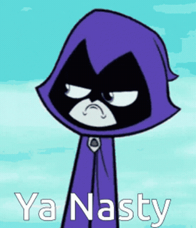 Cartoon Character With Purple Cape Ya Nasty GIF