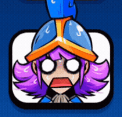 Cartoon Character With Purple Hair And Blue Helmet GIF