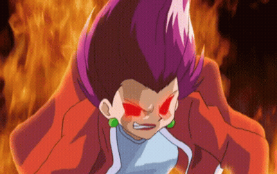 Cartoon Character With Purple Hair And Red Eyes GIF