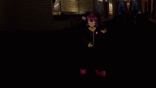 Cartoon Character With Purple Hair GIF