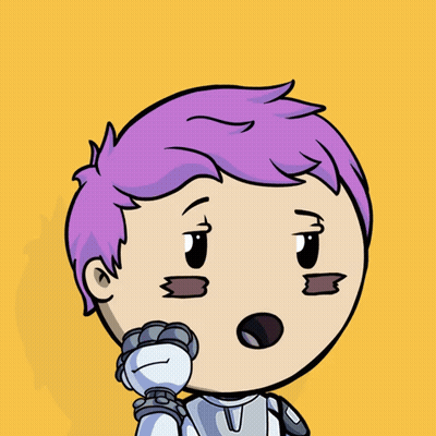Cartoon Character With Purple Hair Yay GIF