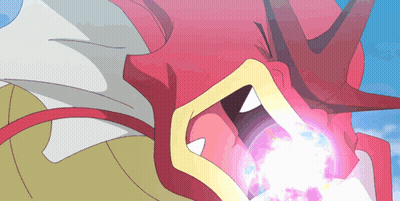 Cartoon Character With Purple Light From Mouth GIF