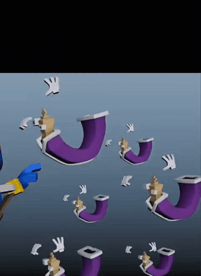 Cartoon Character With Purple Pants GIF