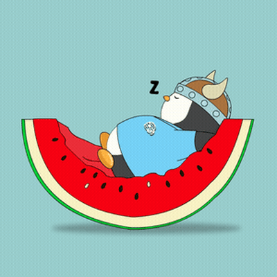 Cartoon Character With Purple Penguin Between Two Others GIF