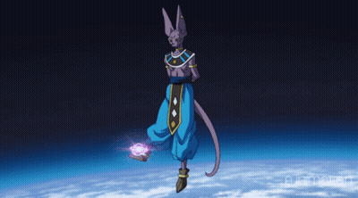 Cartoon Character With Purple Tail Flying GIF