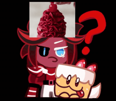 Cartoon Character With Question Mark And Cherry On Head GIF