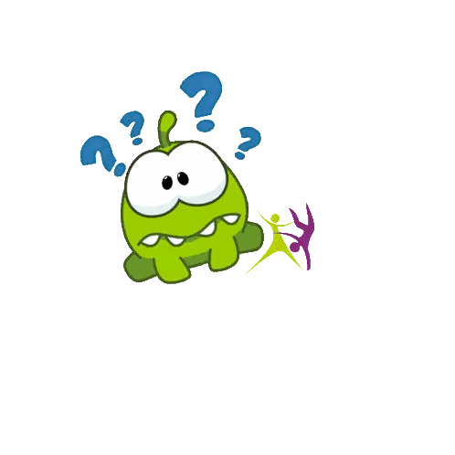 Cartoon Character With Question Mark And Tanz Mal Druber Nach Sticker