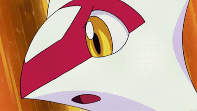 Cartoon Character With Red and White Stripe on Face