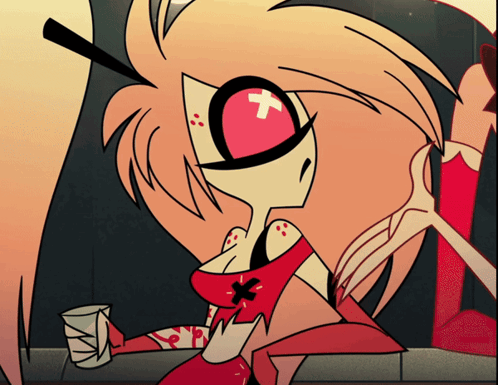 Cartoon Character With Red Cross On Head GIF