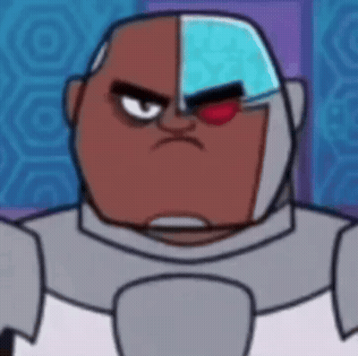 Cartoon Character With Red Eye And Robot Suit GIF