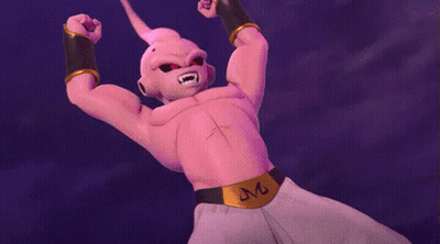Cartoon Character With Red Eyes And Pink Body GIF