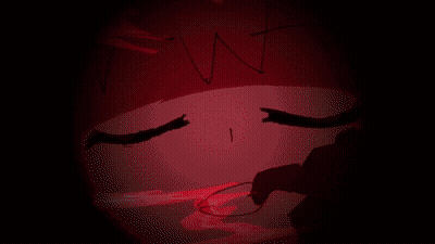 Cartoon Character With Red Eyes and Red Hair