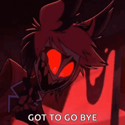 Cartoon Character With Red Eyes In Dark Room GIF