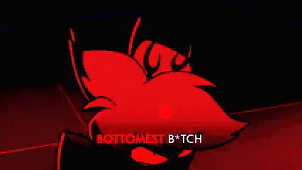 Cartoon Character With Red Eyes Saying No More Al GIF