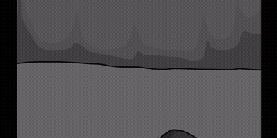 Cartoon Character With Red Eyes Standing In Front Of Sign Saying FG @ GIF