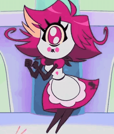 Cartoon Character With Red Hair And Big G GIF