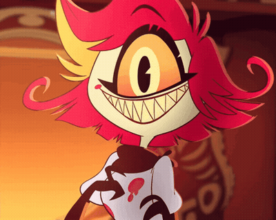 Cartoon Character With Red Hair And Big G On Face GIF