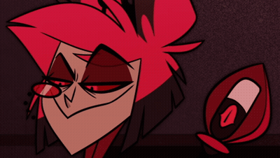 Cartoon Character With Red Hair And Eyes GIF
