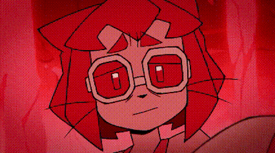 Cartoon Character With Red Hair And Glasses GIF