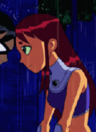 Cartoon Character With Red Hair And Green Eyes GIF