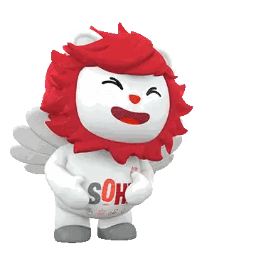Cartoon Character With Red Hair And Soy Shirt Sticker