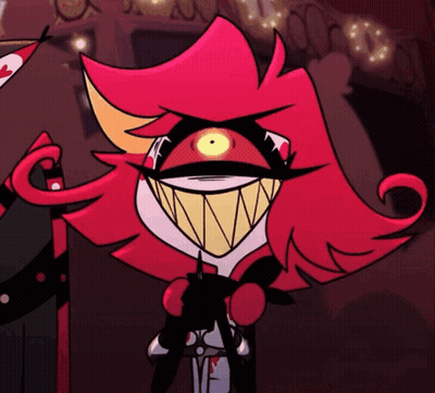 Cartoon Character With Red Hair And Yellow Eye GIF