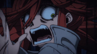 Cartoon Character With Red Hair Close Up GIF