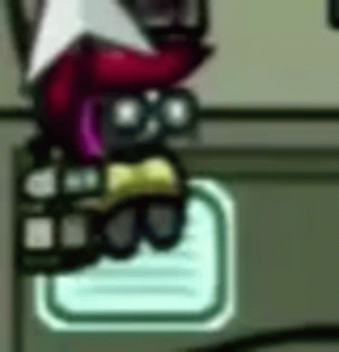 Cartoon Character With Red Hat And Glasses On Box GIF