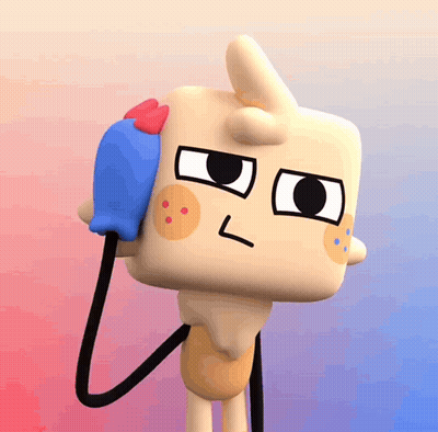 Cartoon Character With Red Heart GIF