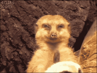 Cartoon Character With Red Light Coming From Arms In Dark Room GIF