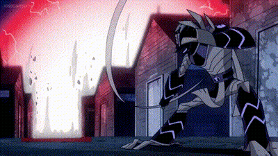 Cartoon Character With Red Lightning Bolt GIF