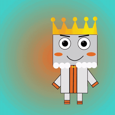 Cartoon Character With Reverse Card GIF