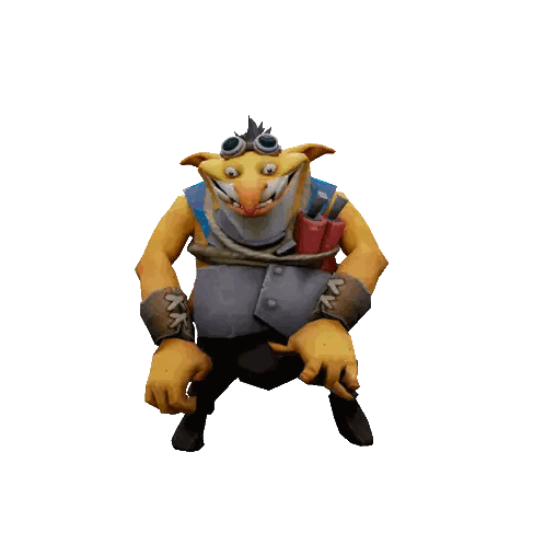 Cartoon Character With Rope Sticker