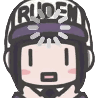 Cartoon Character With Ruden Sticker