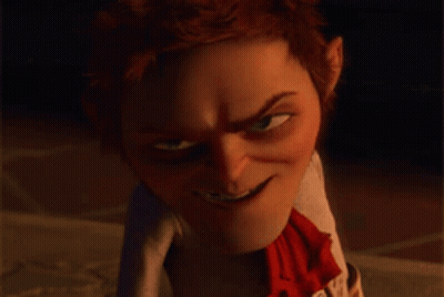 Cartoon Character With Scarf Making Funny Face GIF