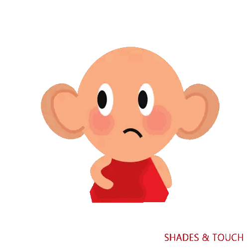 Cartoon Character With Shades Touch Sticker