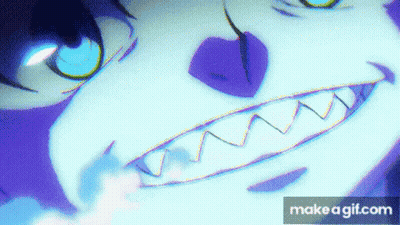 Cartoon Character With Sharp Teeth Close Up GIF