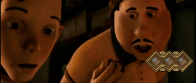 Cartoon Character With Shield And Sword On TikTok GIF