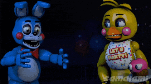 Cartoon Character With Shirt Saying Let's Party GIF