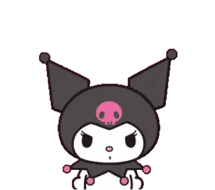 Cartoon Character With Skull And Great Sticker