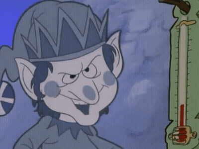 Cartoon Character With Smiley Face Hat GIF
